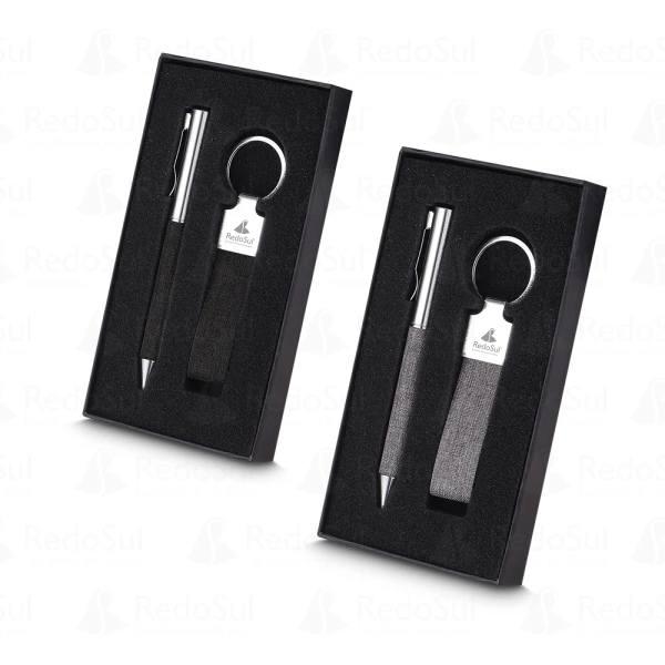 Kit Escritório Personalizado com caneta e chaveiro Kit Escritório Personalizado com caneta e chaveiro